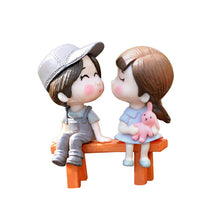 Load image into Gallery viewer, 3Pcs/Set Lovers Chair Miniature Landscape DIY Ornament Garden Dollhouse Decor Artificial Mini Fairy Garden Crafts Decorations