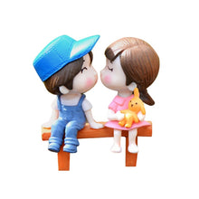 Load image into Gallery viewer, 3Pcs/Set Lovers Chair Miniature Landscape DIY Ornament Garden Dollhouse Decor Artificial Mini Fairy Garden Crafts Decorations