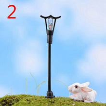 Load image into Gallery viewer, NEW Hot Sale Garden Miniatures Mini Street Lamp Fairy Moss Terrariums Desktop Bottle Garden Resin Crafts