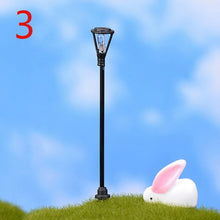 Load image into Gallery viewer, NEW Hot Sale Garden Miniatures Mini Street Lamp Fairy Moss Terrariums Desktop Bottle Garden Resin Crafts