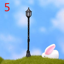 Load image into Gallery viewer, NEW Hot Sale Garden Miniatures Mini Street Lamp Fairy Moss Terrariums Desktop Bottle Garden Resin Crafts