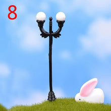 Load image into Gallery viewer, NEW Hot Sale Garden Miniatures Mini Street Lamp Fairy Moss Terrariums Desktop Bottle Garden Resin Crafts