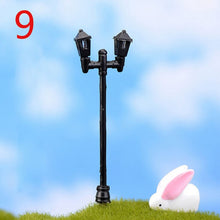 Load image into Gallery viewer, NEW Hot Sale Garden Miniatures Mini Street Lamp Fairy Moss Terrariums Desktop Bottle Garden Resin Crafts